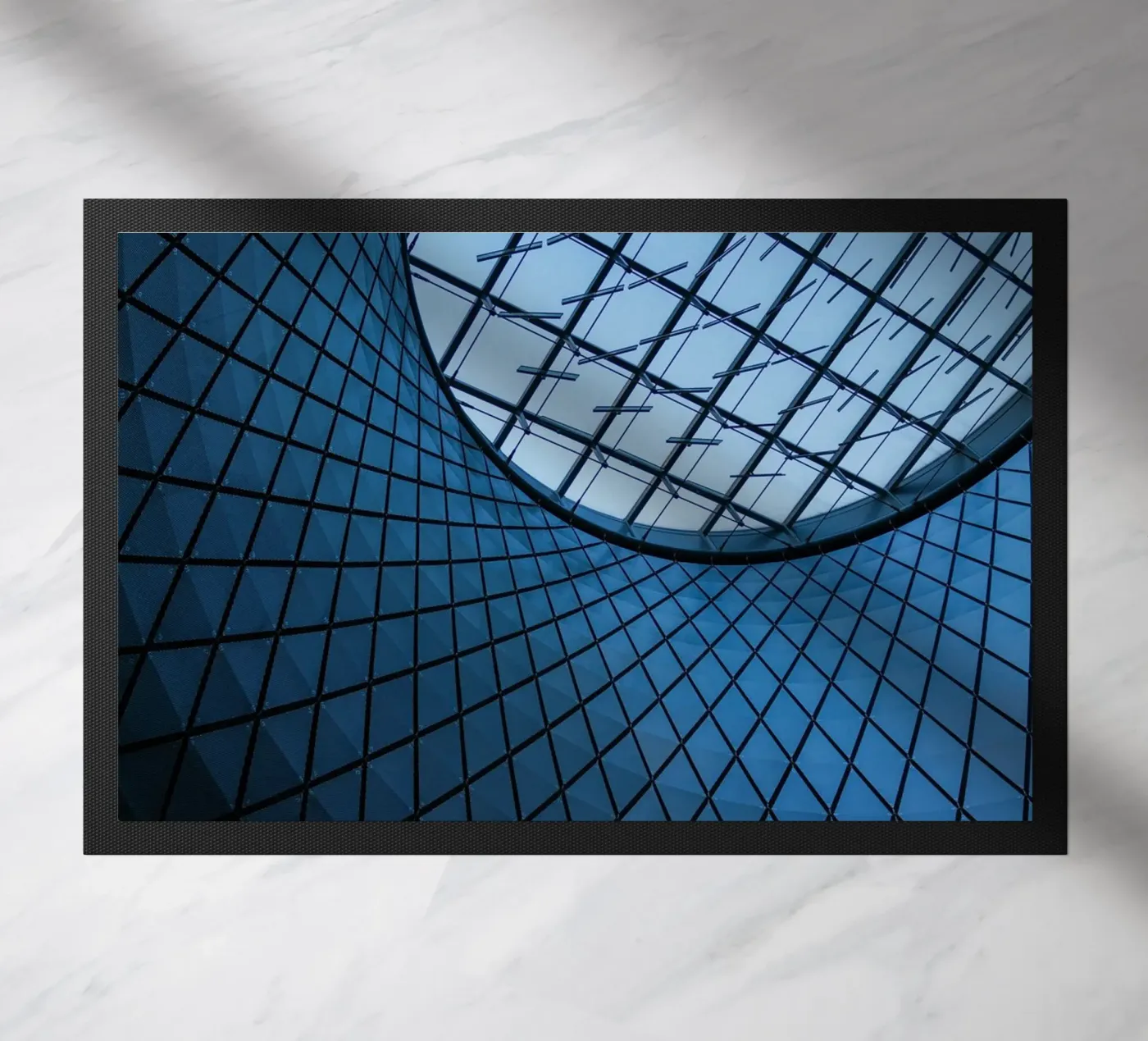 roof pattern doormat by Bleu