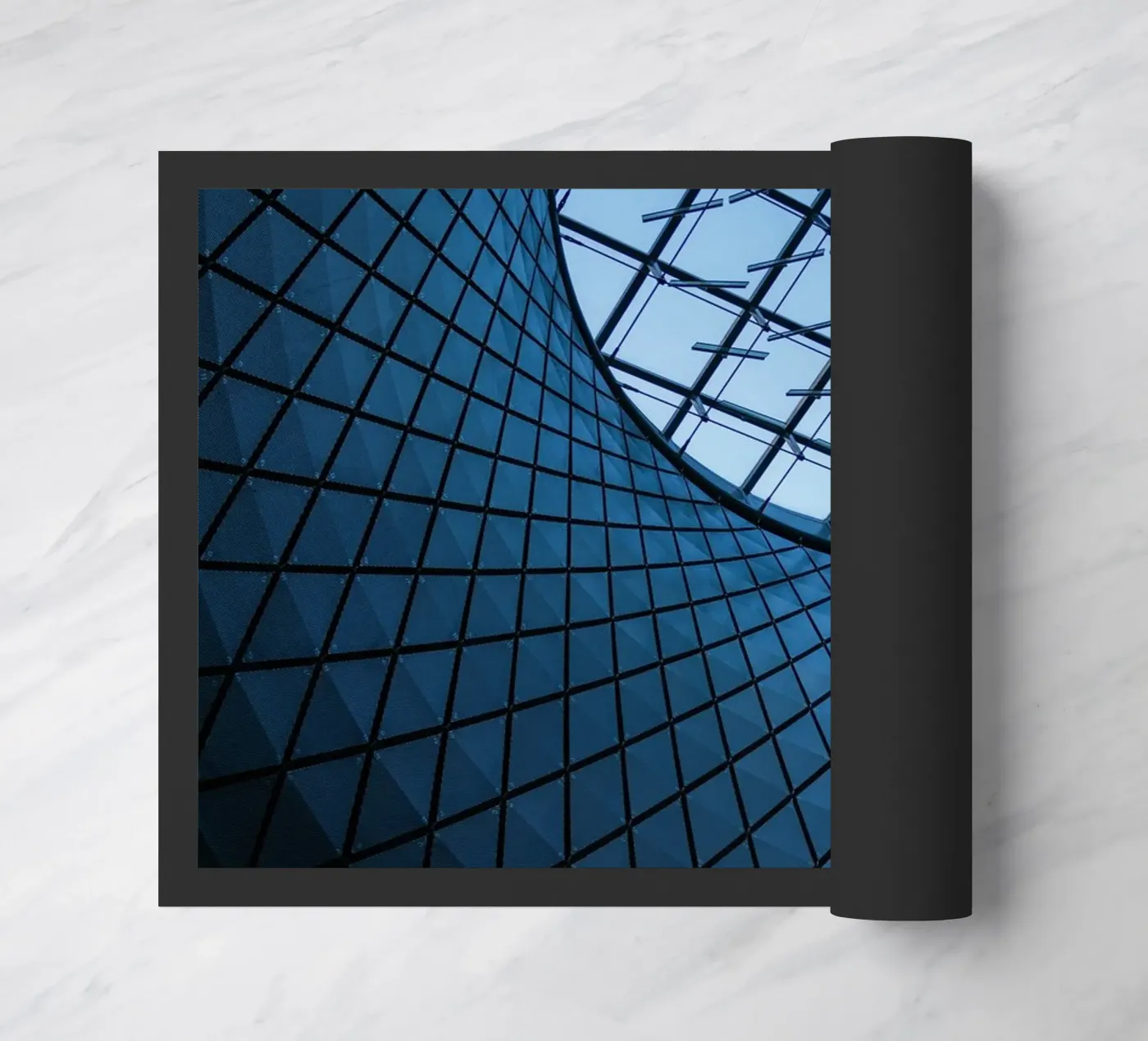 roof pattern doormat by Bleu