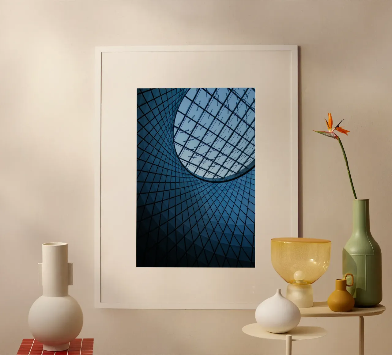 Dachmuster Poster von Bleu