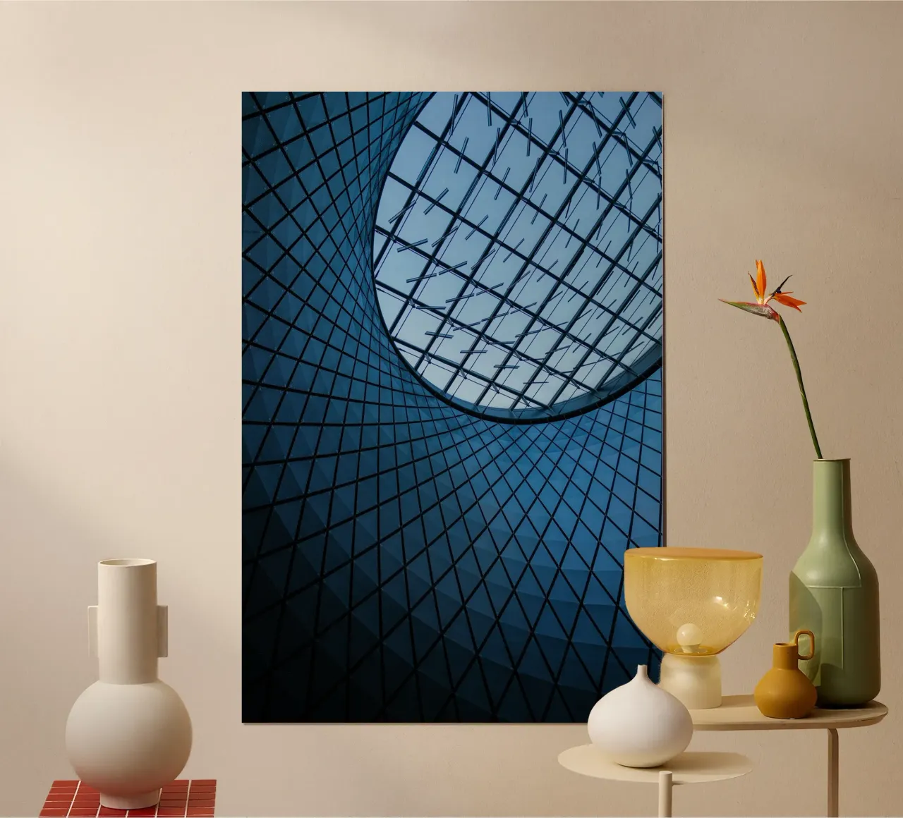 Dachmuster Poster von Bleu