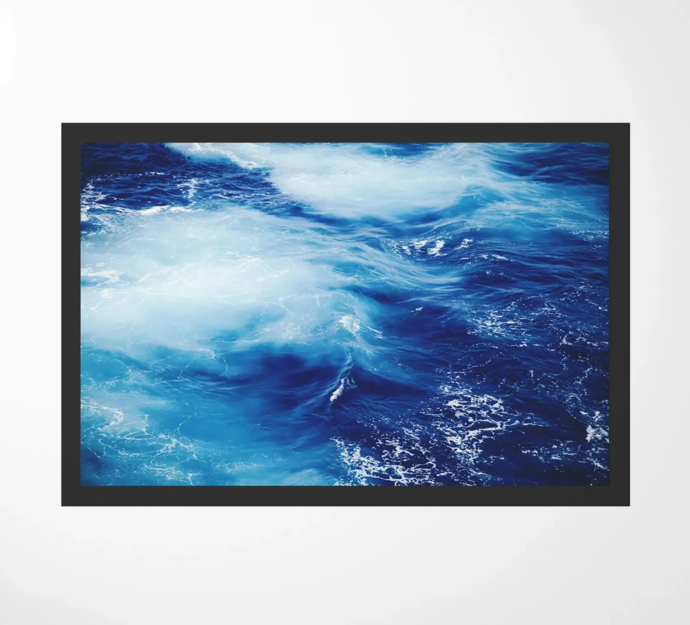 marine waves doormat by Bleu