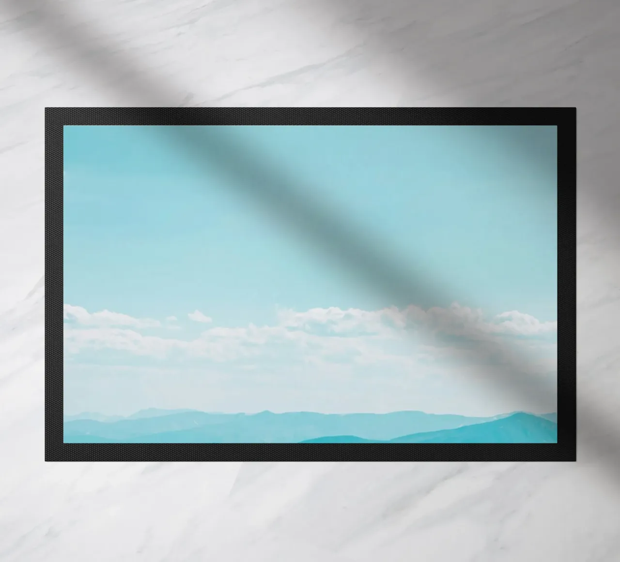 clouds ridges doormat by Bleu