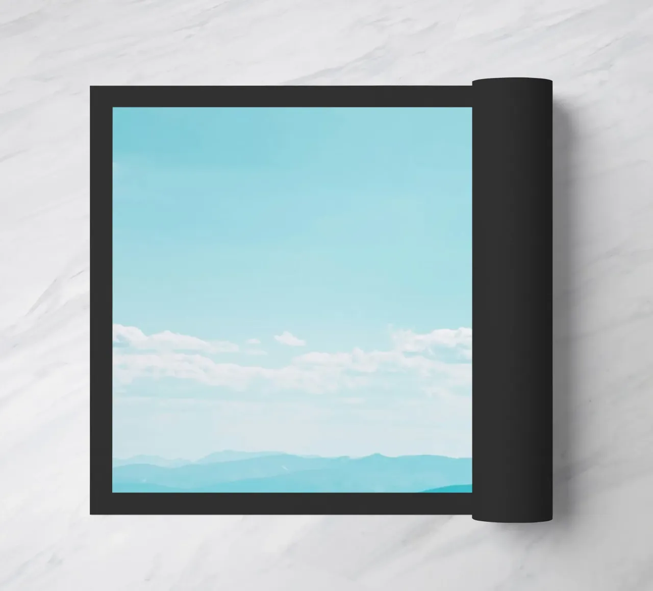 clouds ridges doormat by Bleu