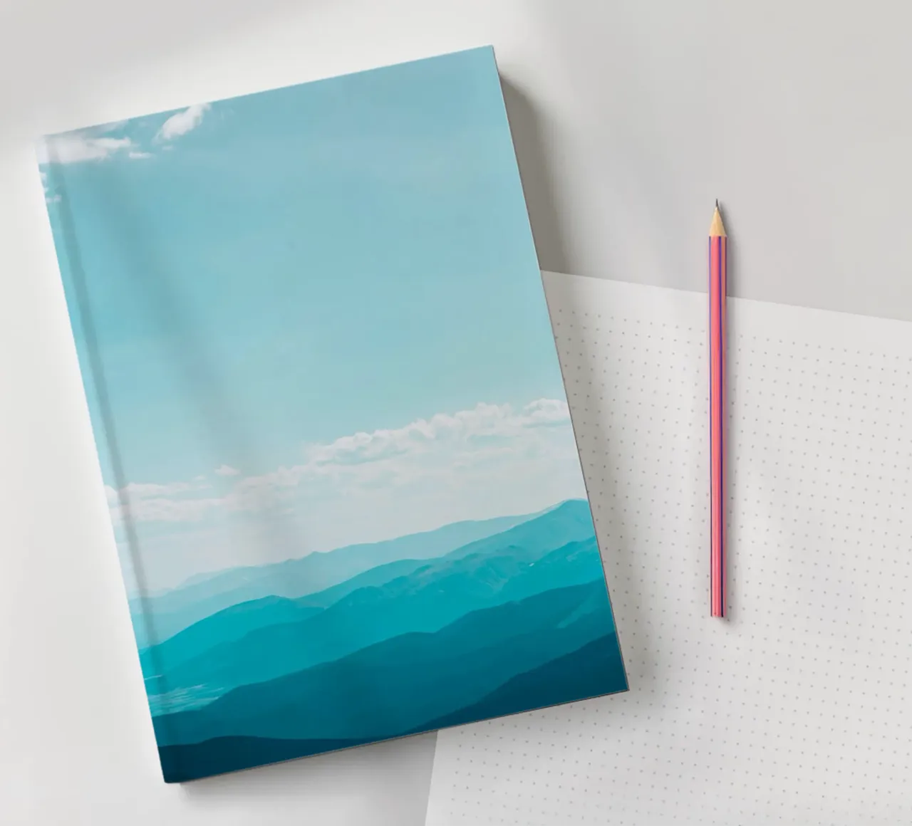 clouds ridges notebook by Bleu