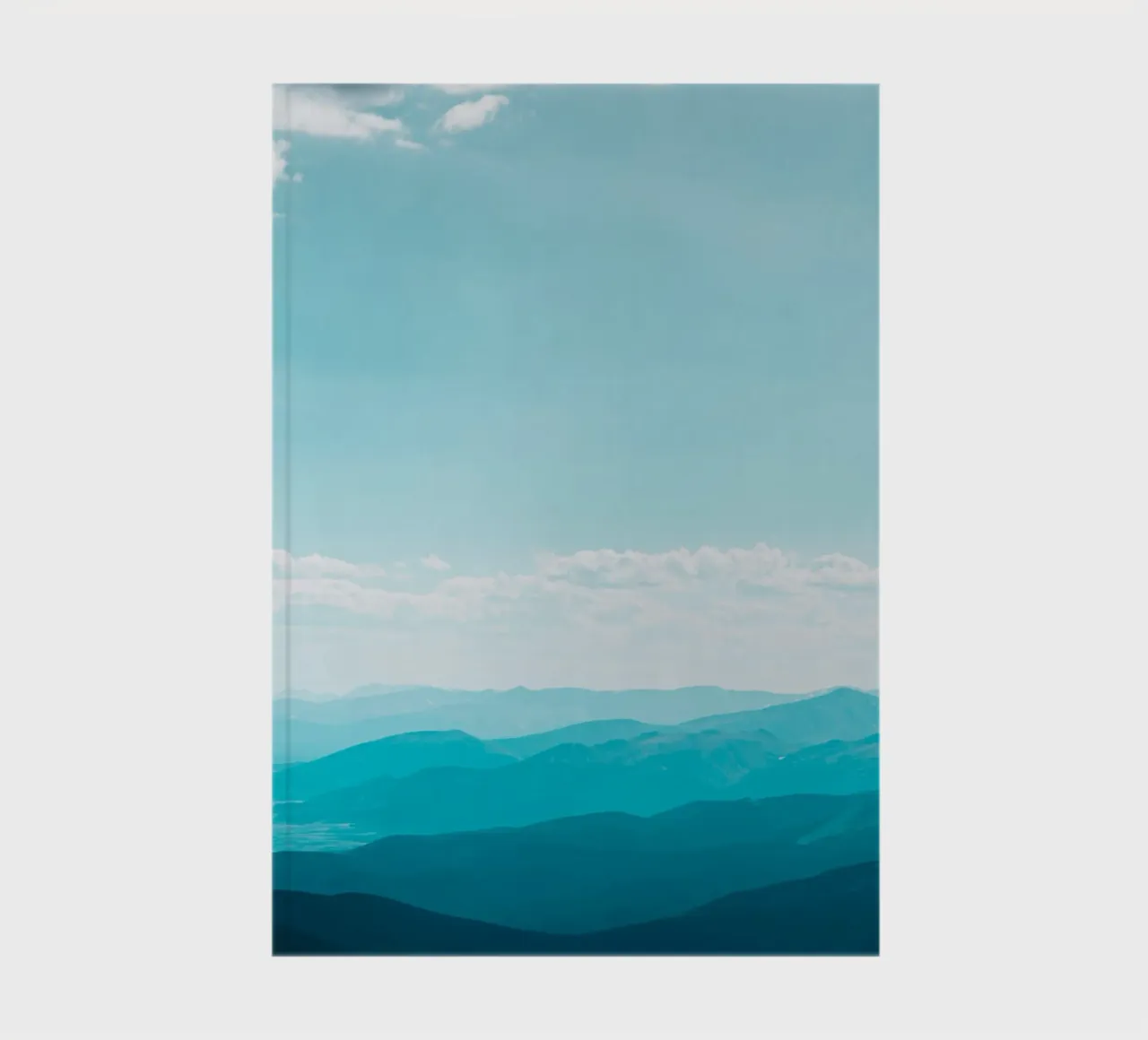 clouds ridges notebook by Bleu