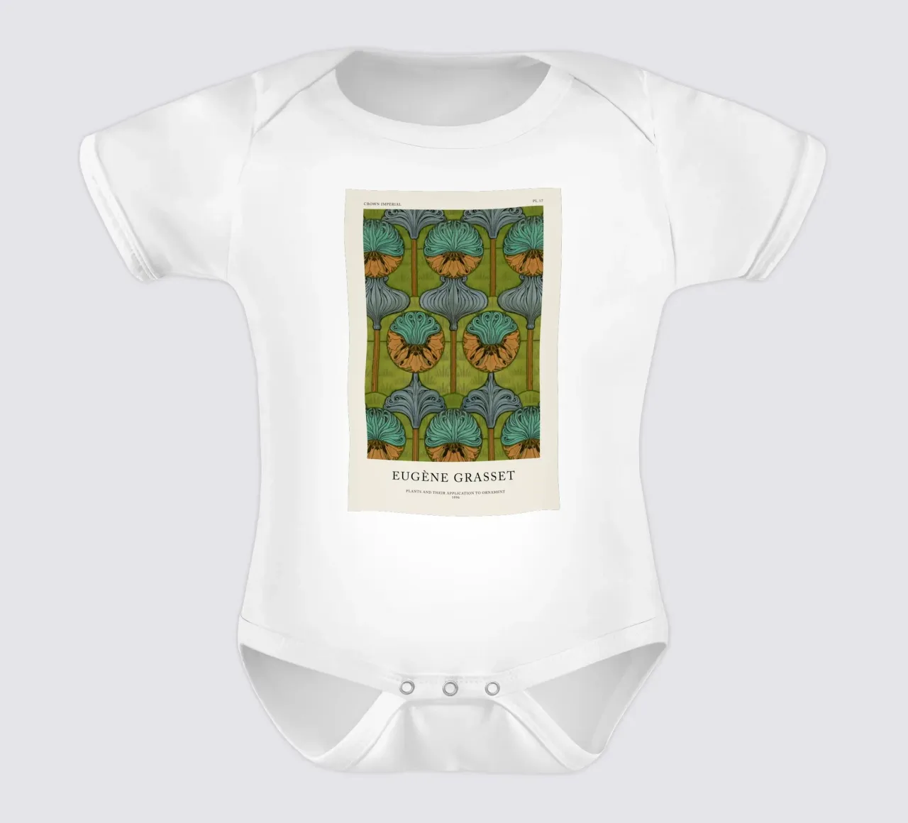 Grasset - Crown Imperial 17 short-sleeve baby romper by Vintage by JUNIQE