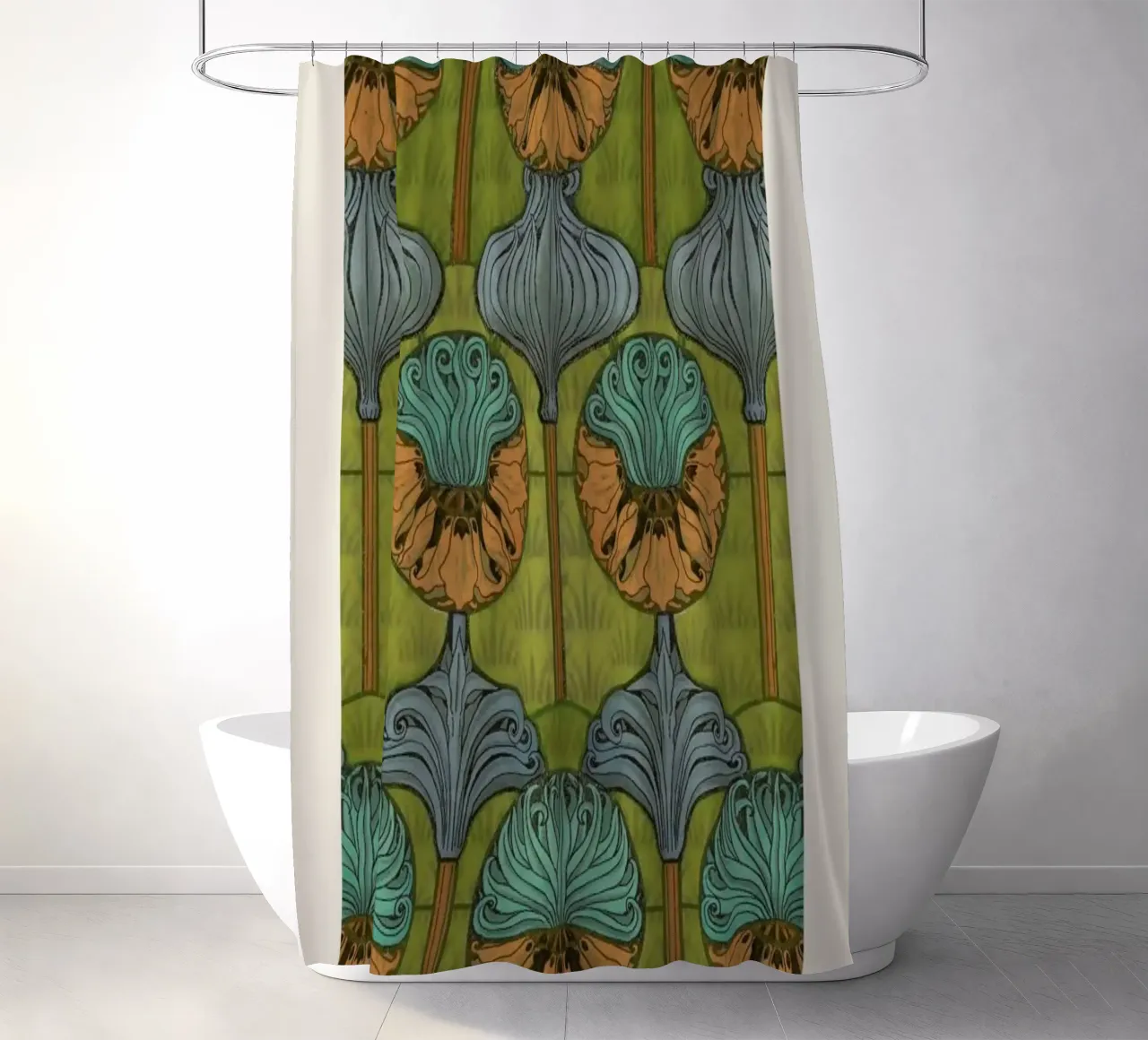 Grasset - Crown Imperial 17 shower curtain by Vintage by JUNIQE