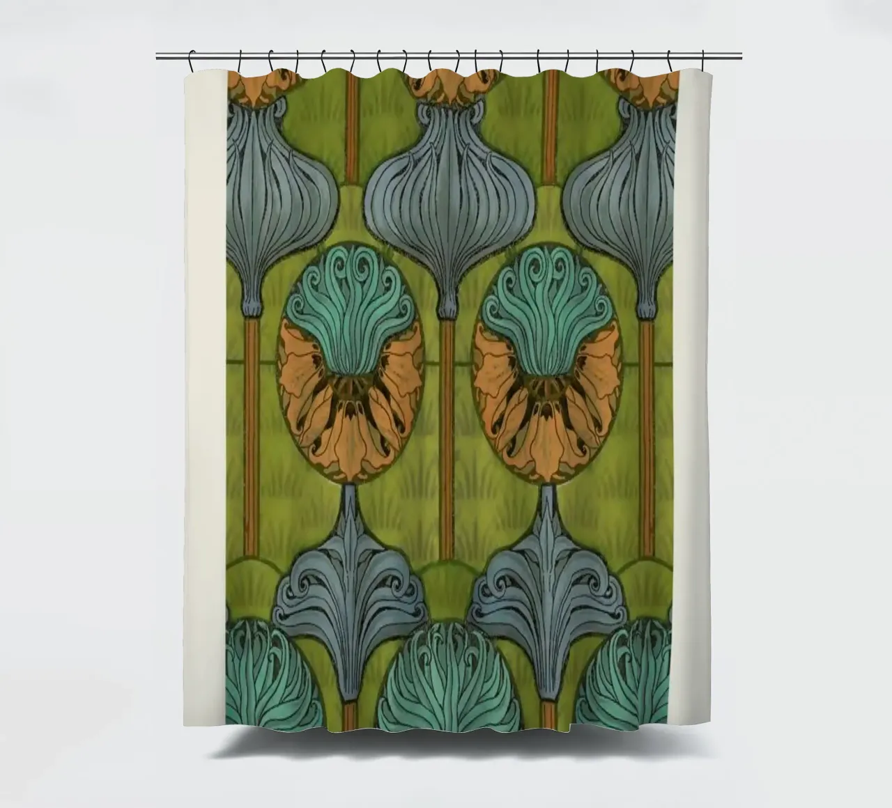 Grasset - Crown Imperial 17 shower curtain by Vintage by JUNIQE