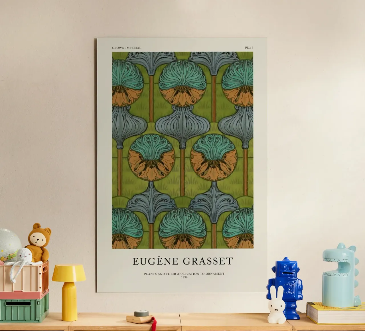 Grasset - Crown Imperial 17 alu-dibond by Vintage by JUNIQE