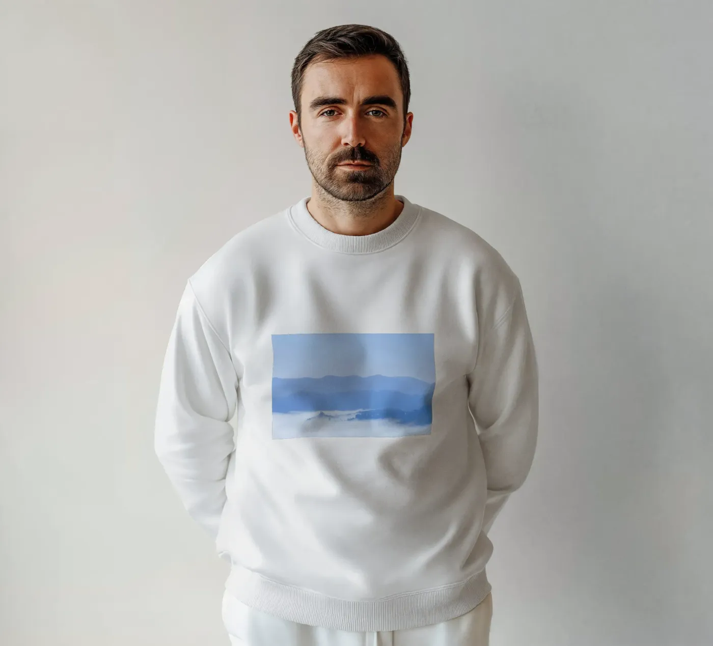 elevation clouds sweatshirt by Bleu