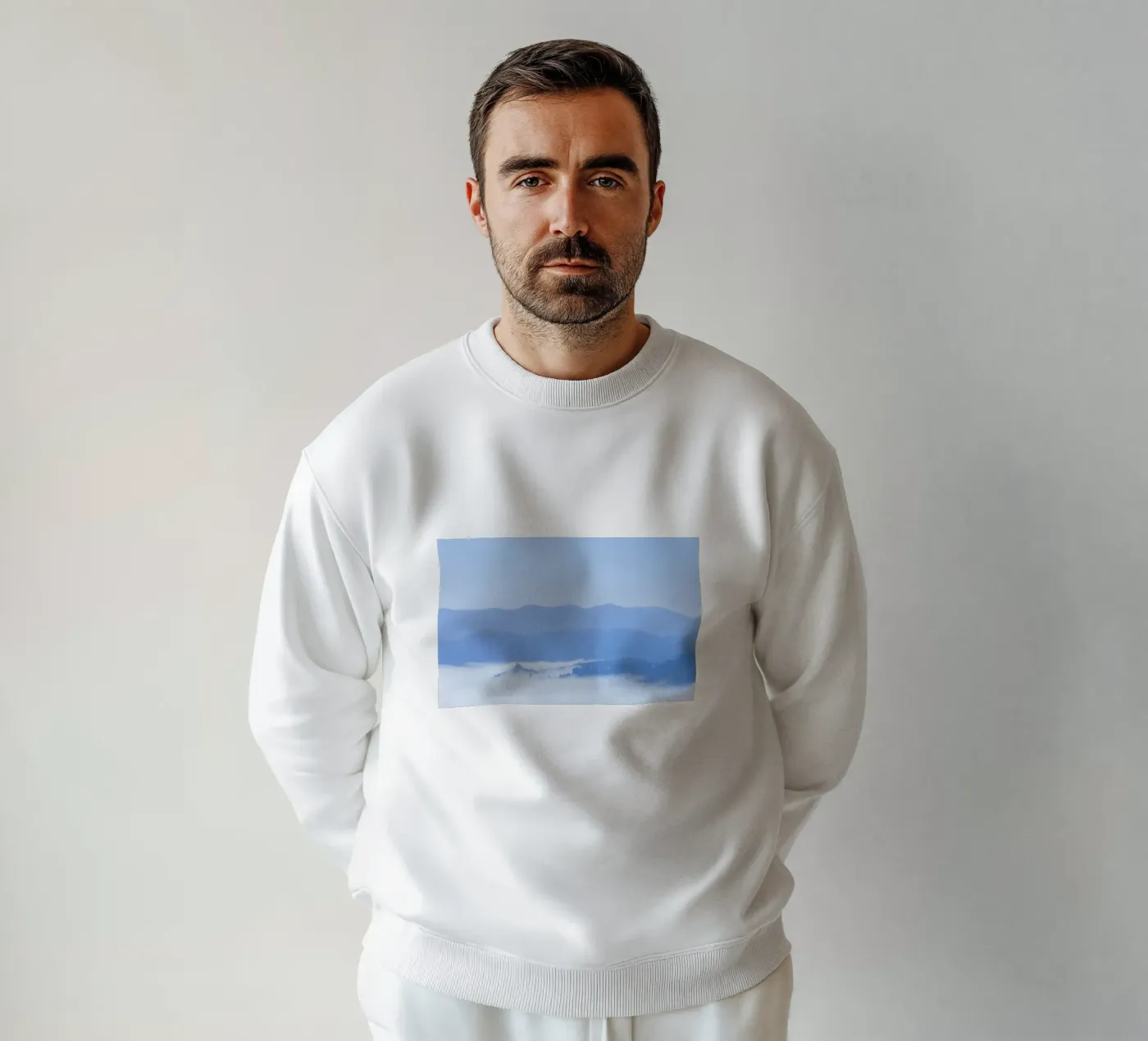 elevation clouds sweatshirt by Bleu