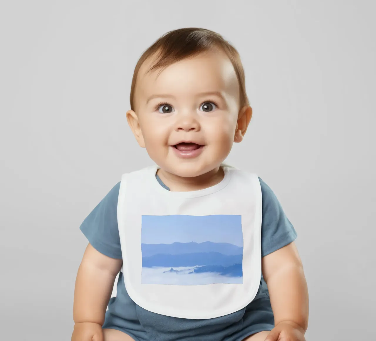 hoogtewolken baby slabbetje van Bleu