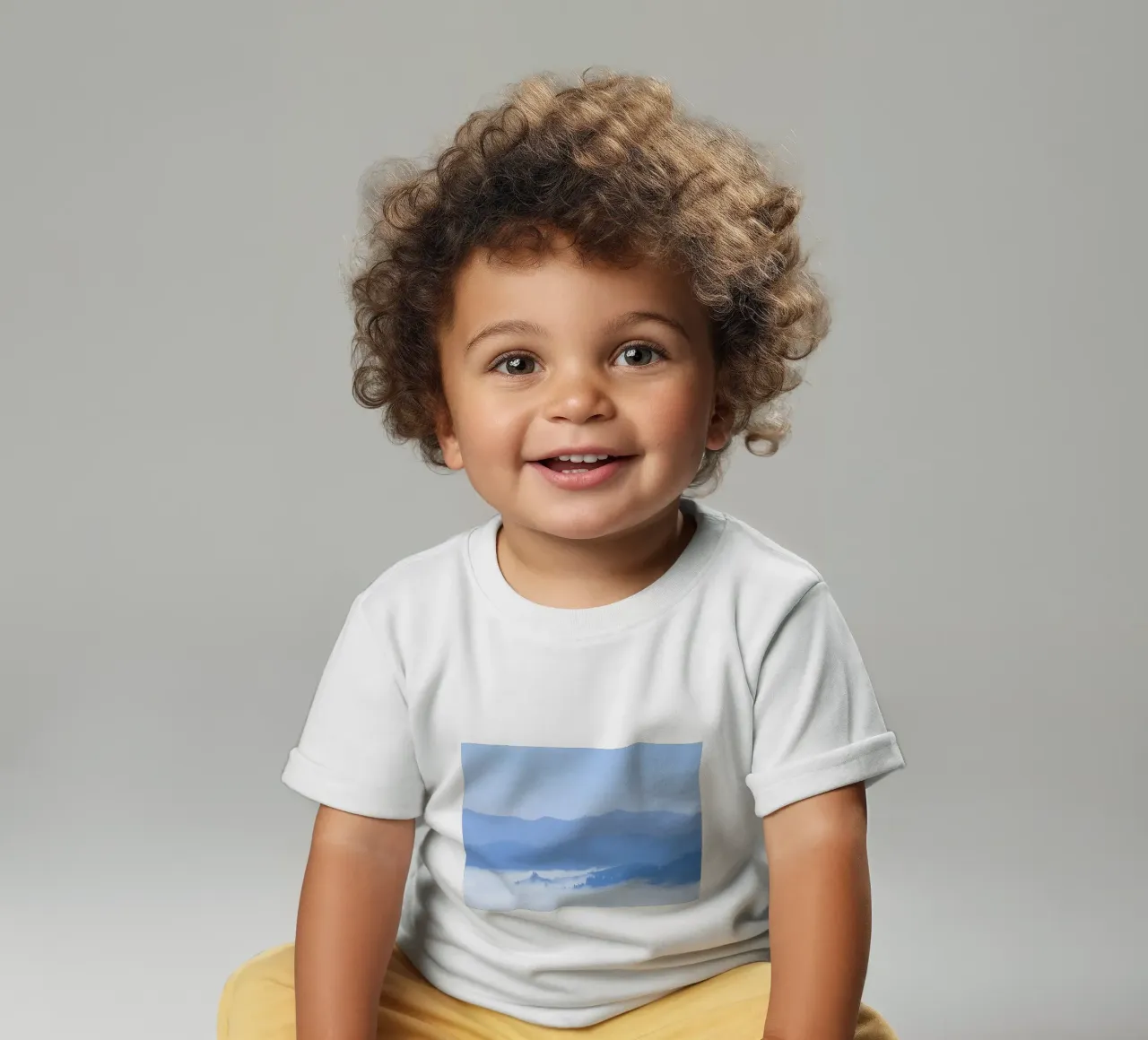elevation clouds baby t-shirt by Bleu