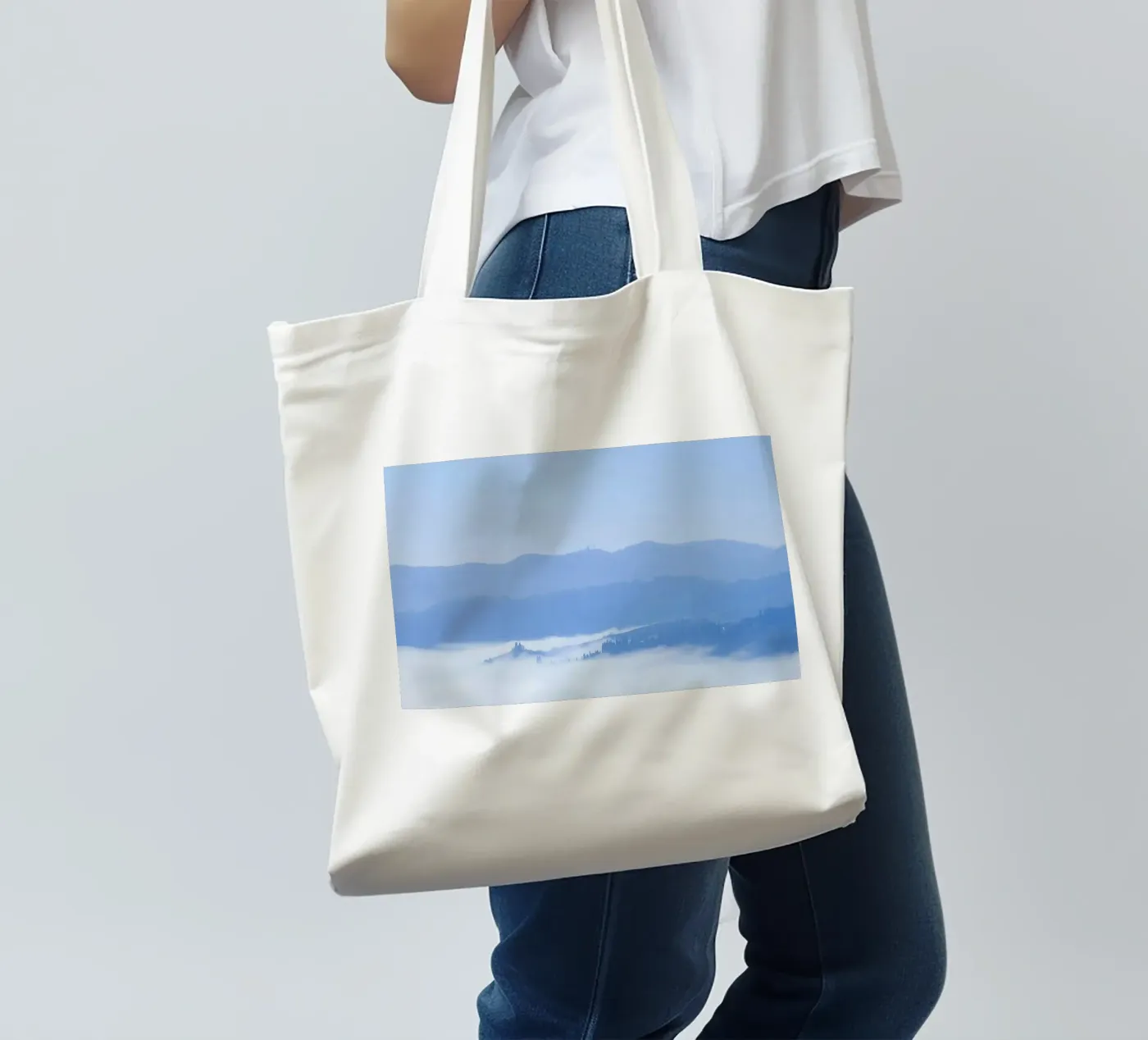 elevation clouds tote bag by Bleu