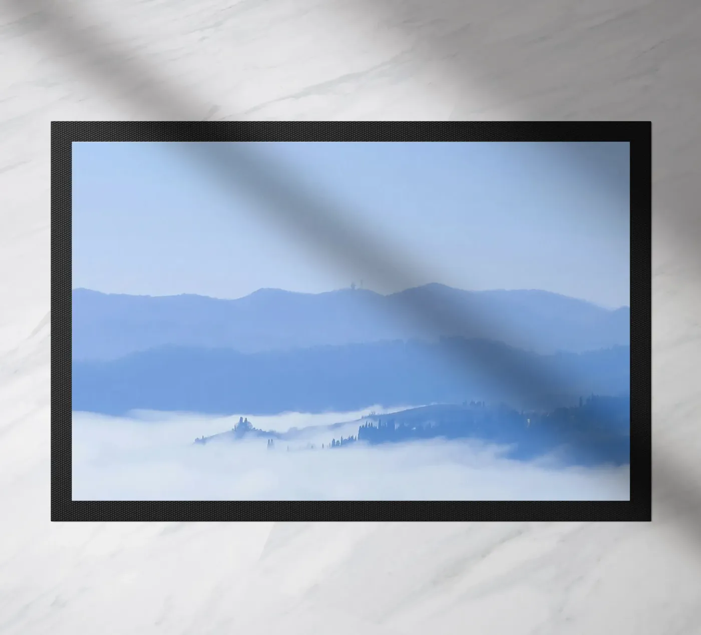 elevation clouds doormat by Bleu