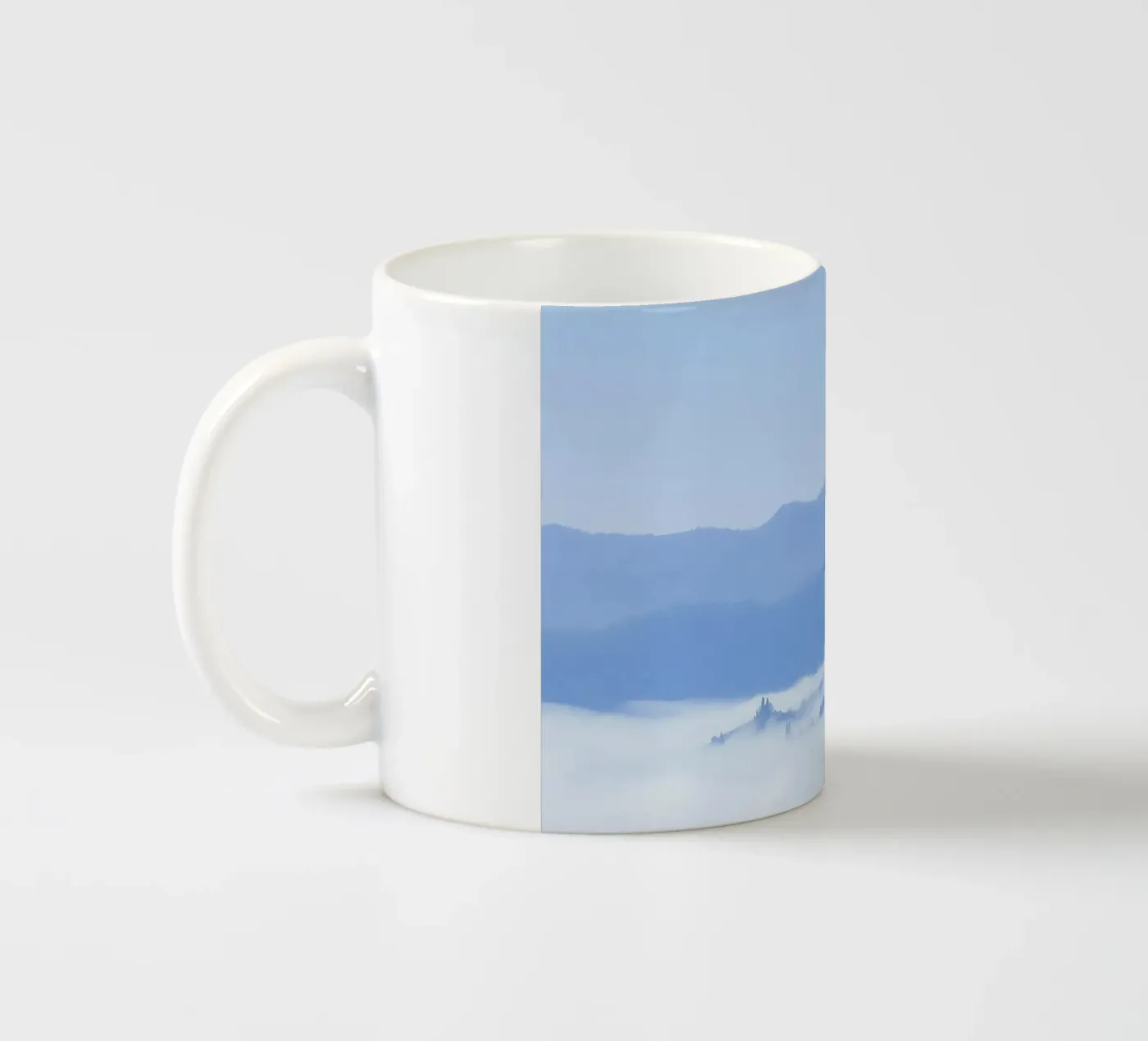 elevation clouds ceramic mug by Bleu