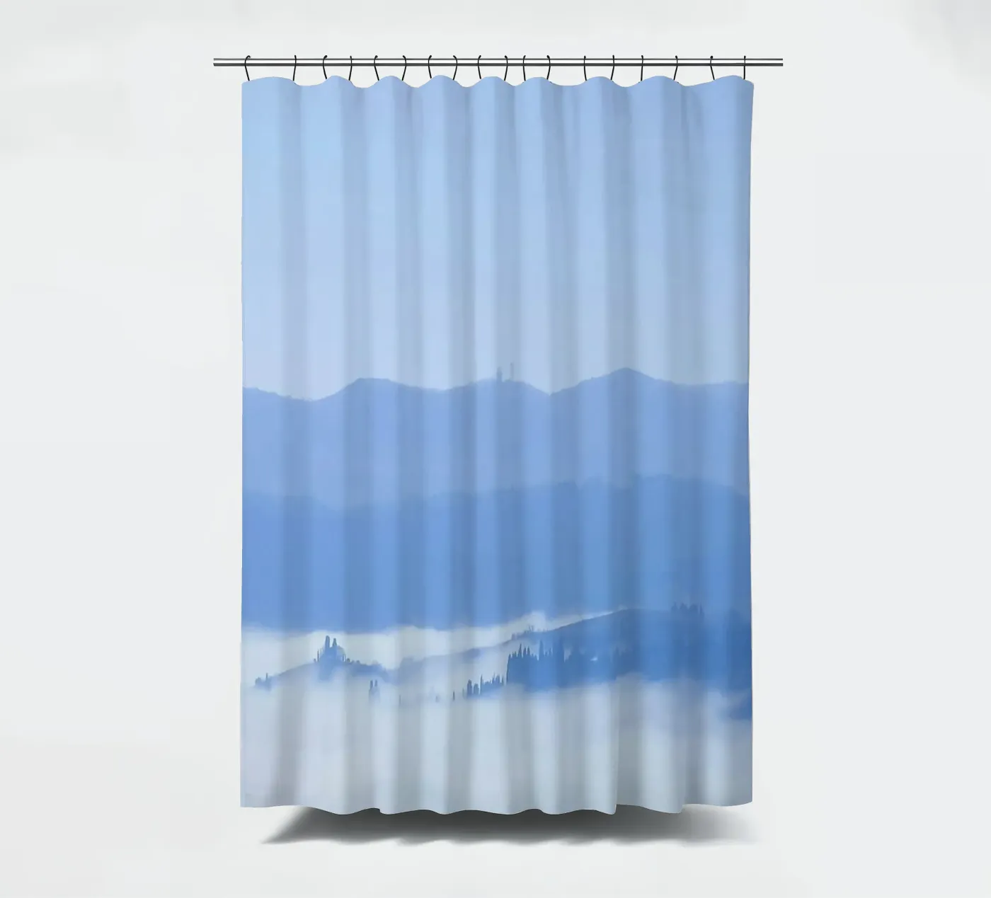 elevation clouds Duschvorhang von Bleu