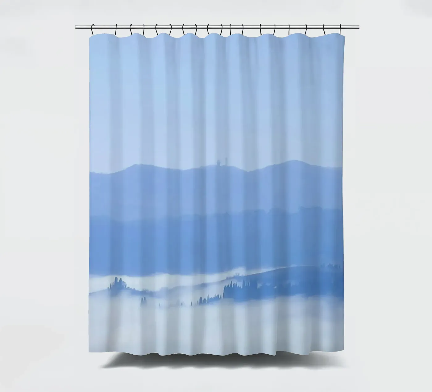 elevation clouds Duschvorhang von Bleu