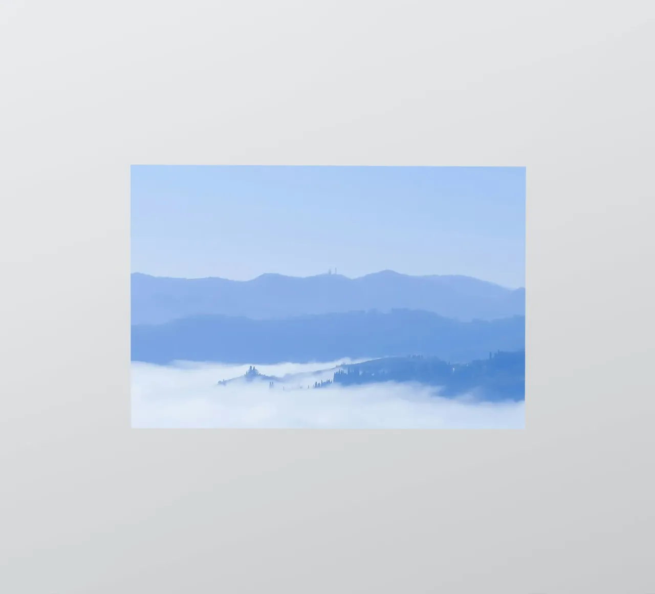 elevation clouds sticker van Bleu