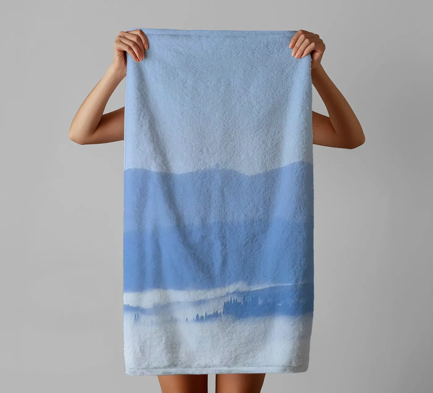 elevation clouds towel by Bleu