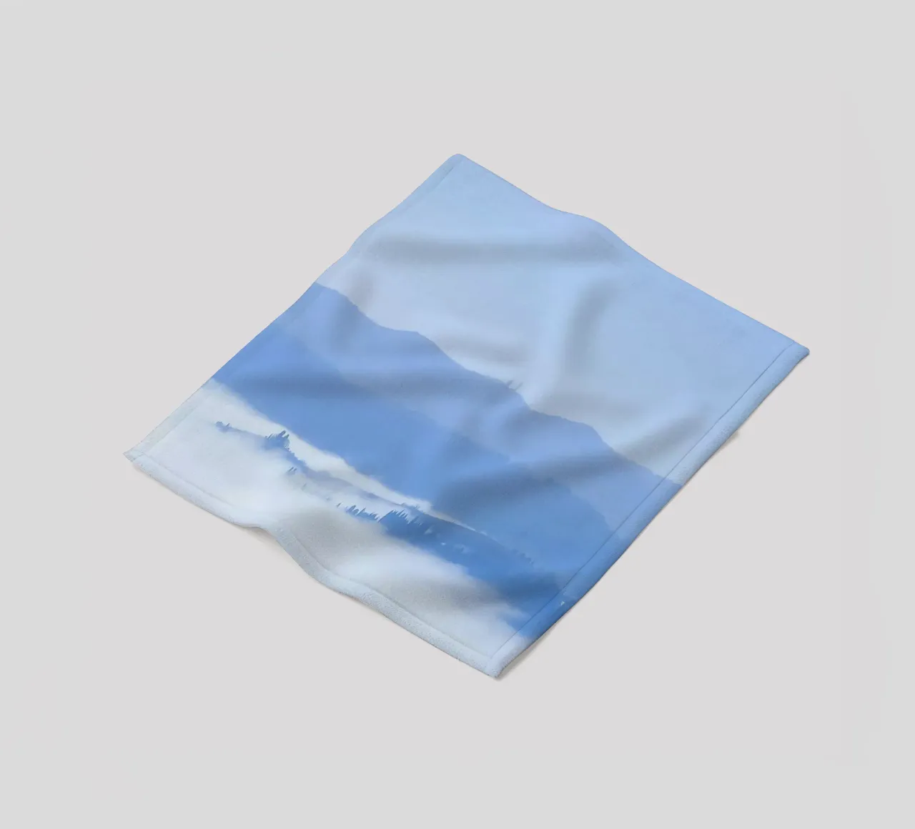 elevation clouds fleece blanket by Bleu