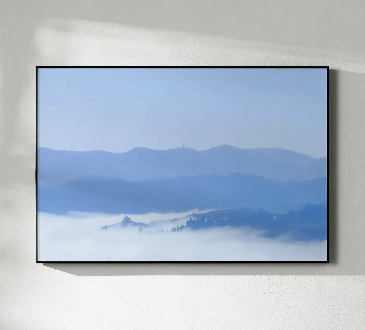 elevation clouds plexiglas de Bleu