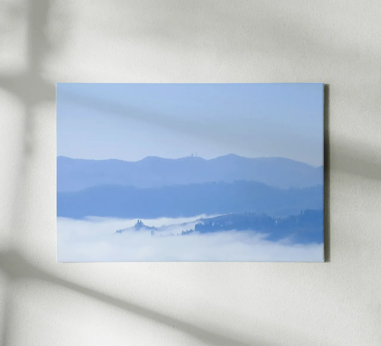 nuages d'altitude toile de Bleu