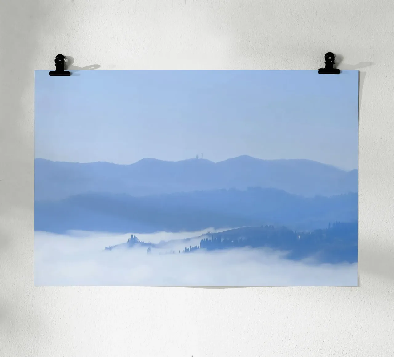 elevation clouds poster by Bleu