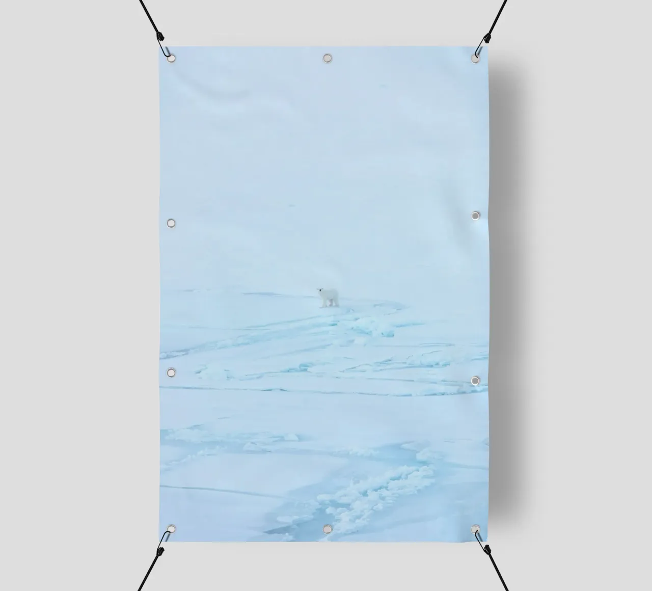 neve artica telo in pvc da Bleu
