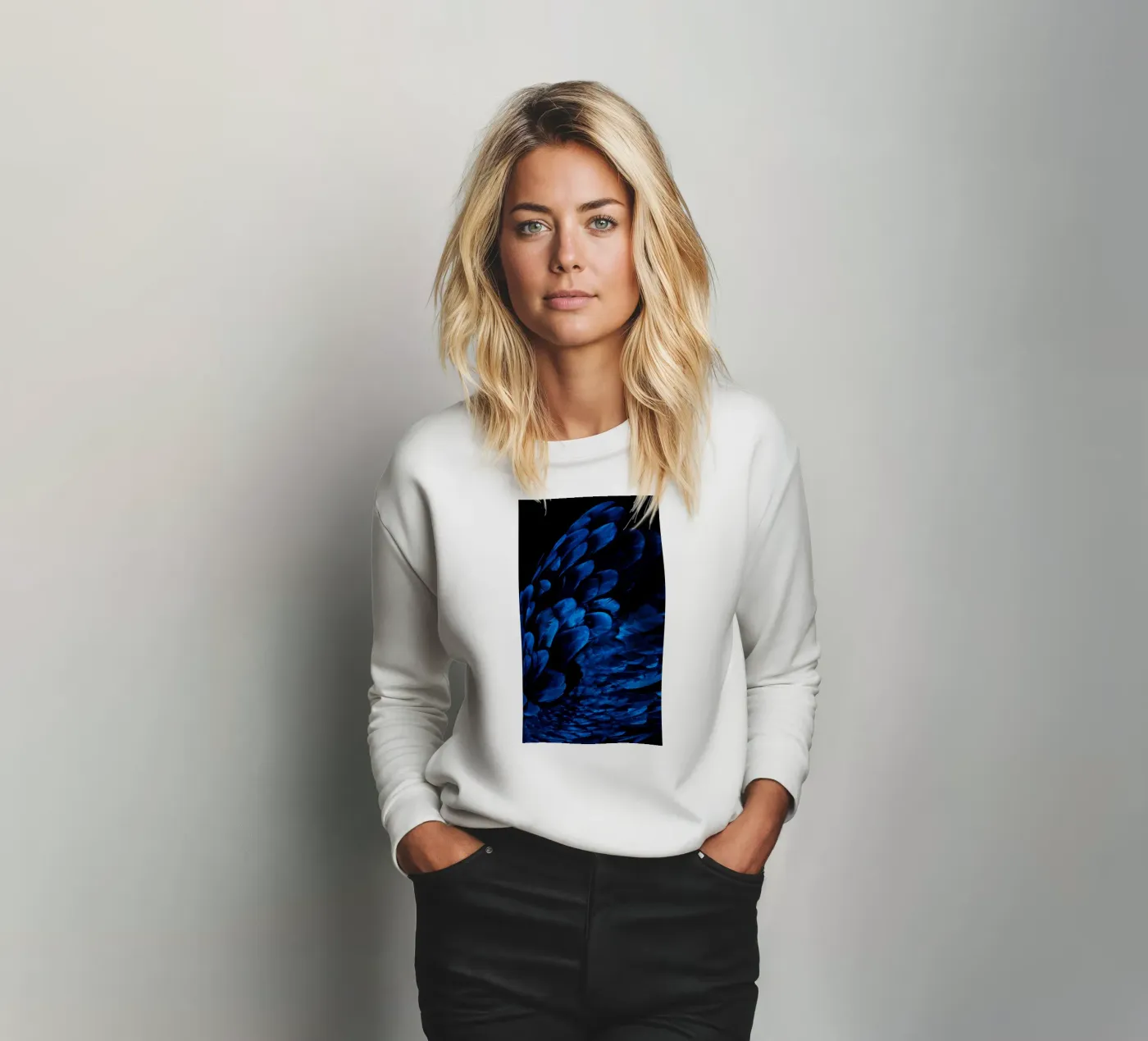 pattern shine sweatshirt van Bleu