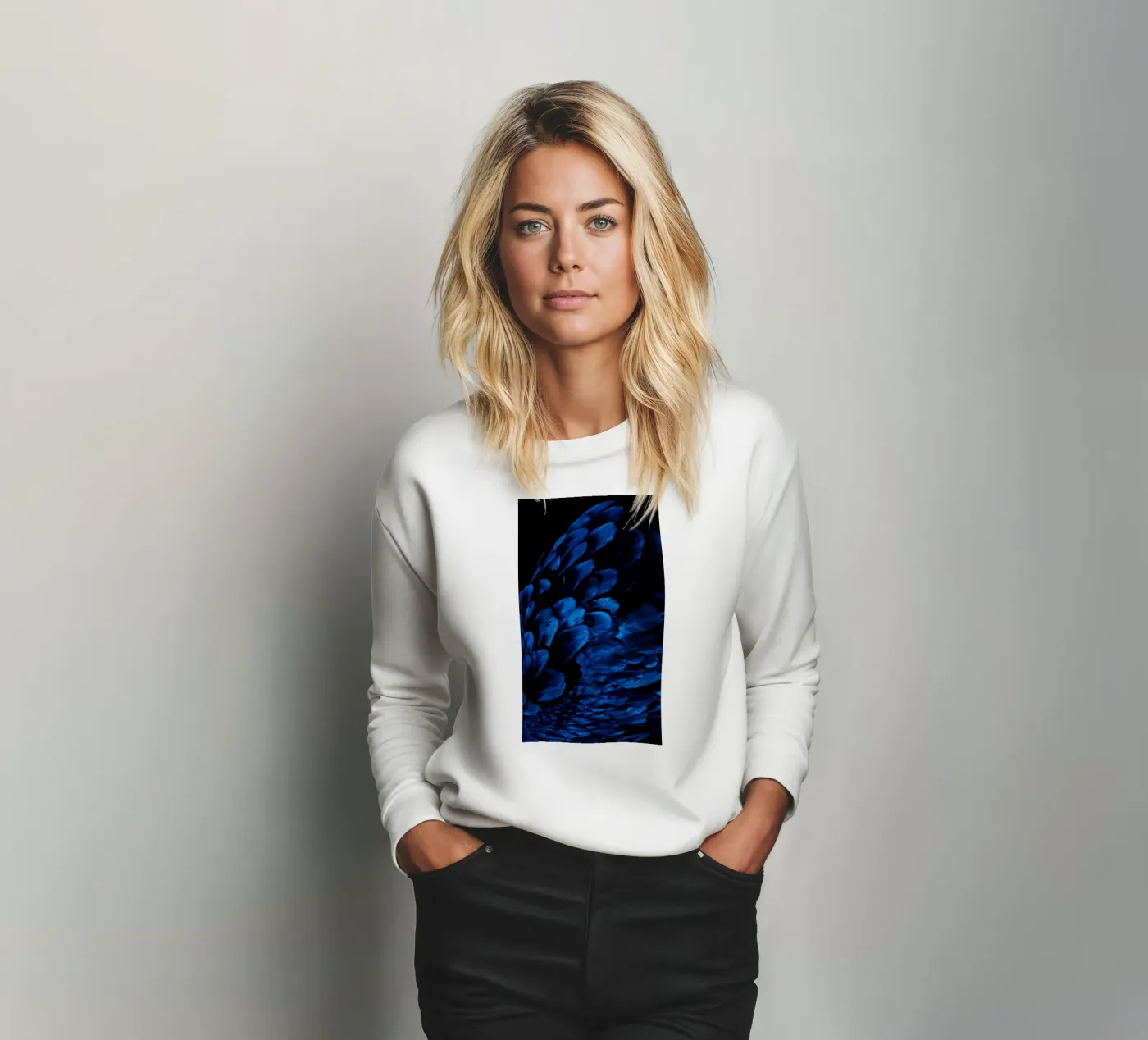 pattern shine sweatshirt by Bleu