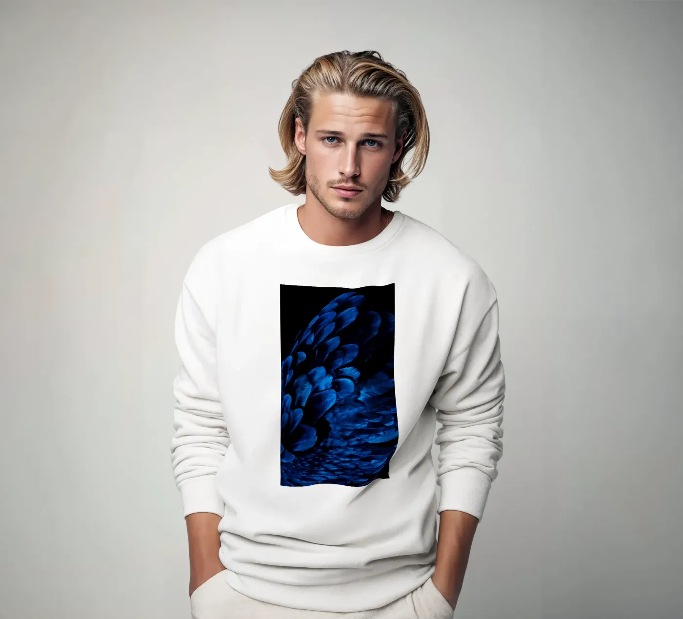 pattern shine sweatshirt van Bleu