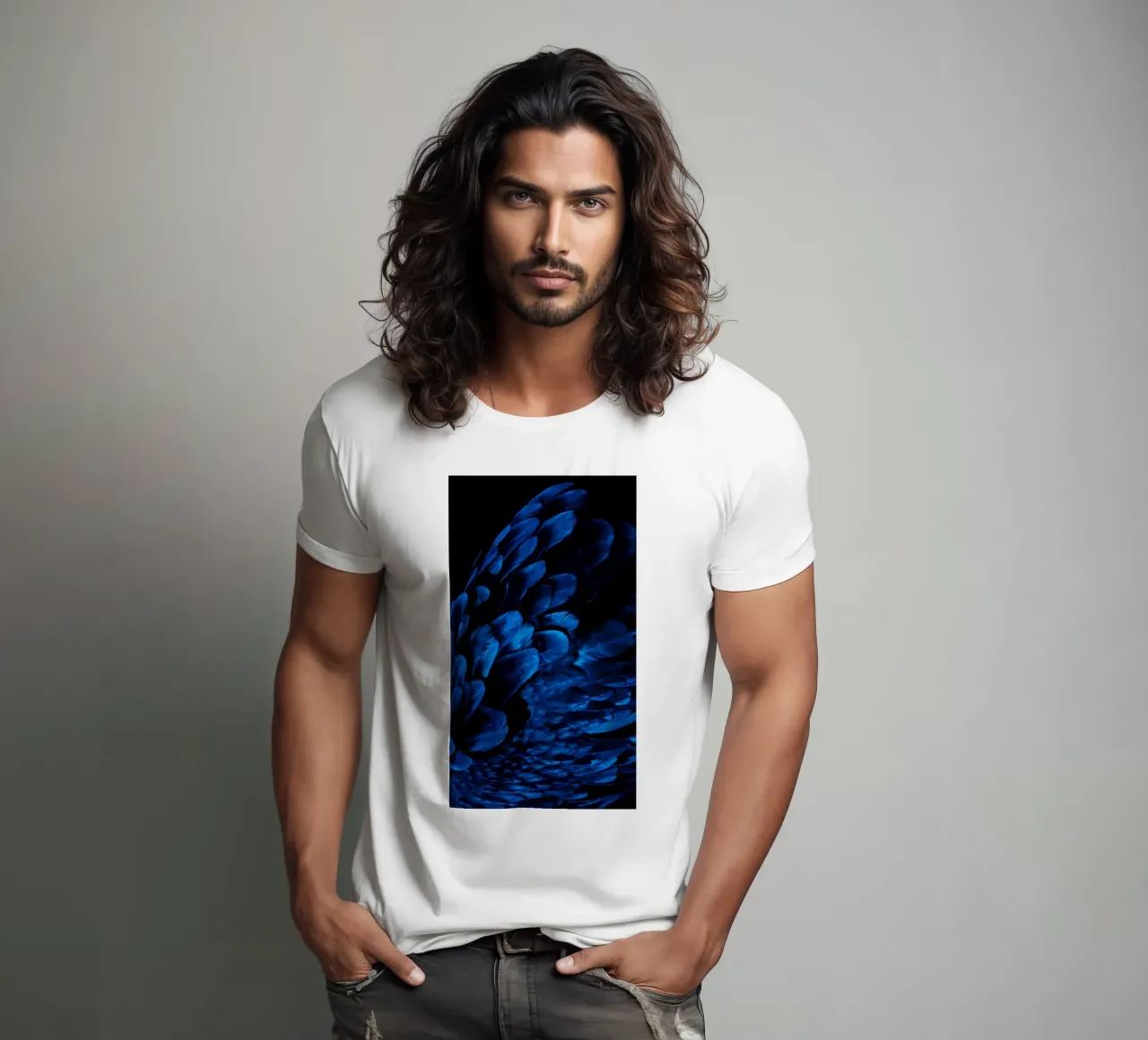 lucentezza del modello t-shirt da Bleu