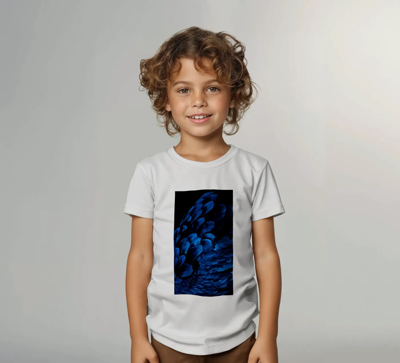 pattern shine t-shirt enfant de Bleu