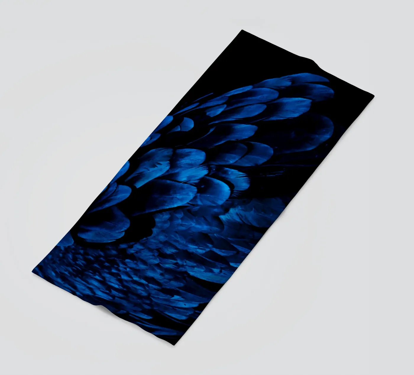 brillance du motif serviette de plage de Bleu