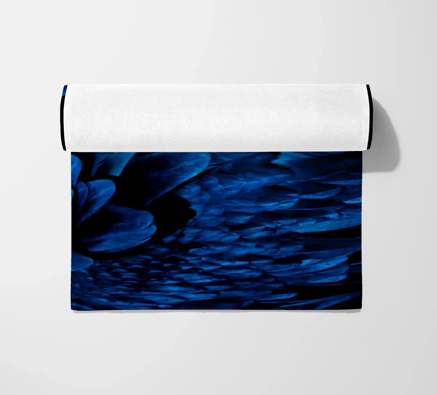 brillance du motif serviette de plage de Bleu