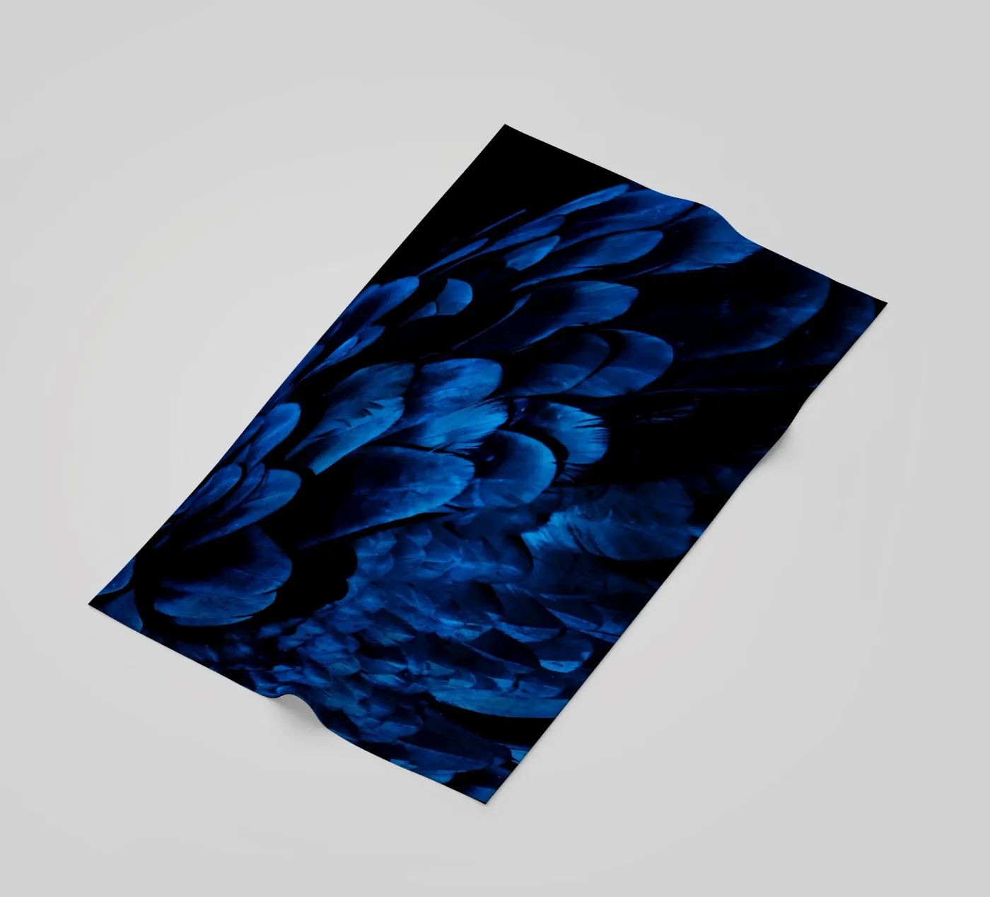 brillance du motif serviette de plage de Bleu