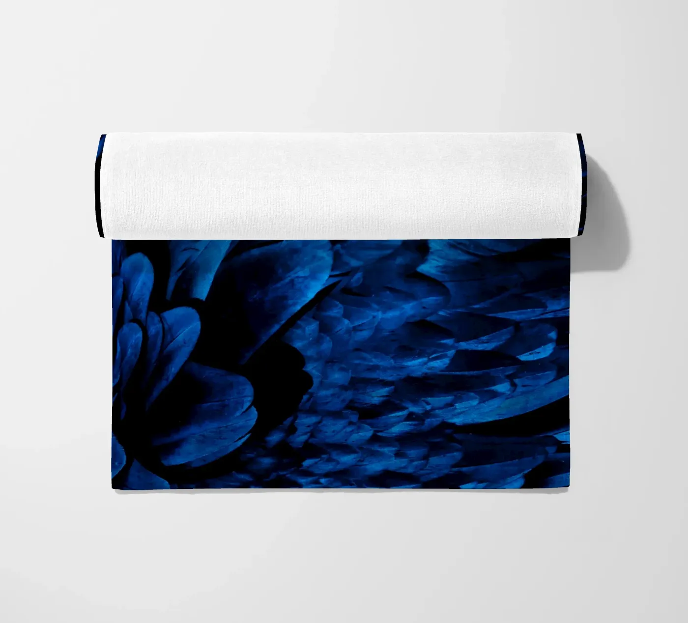 brillance du motif serviette de plage de Bleu