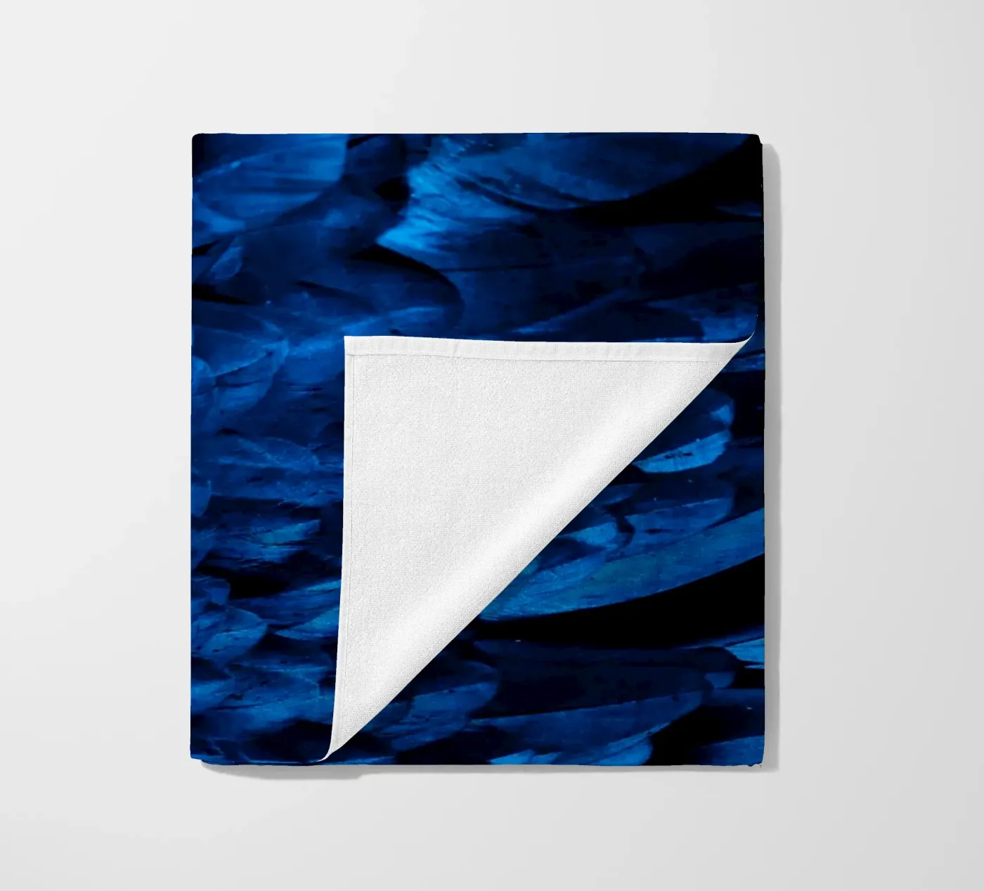 brillance du motif serviette de plage de Bleu