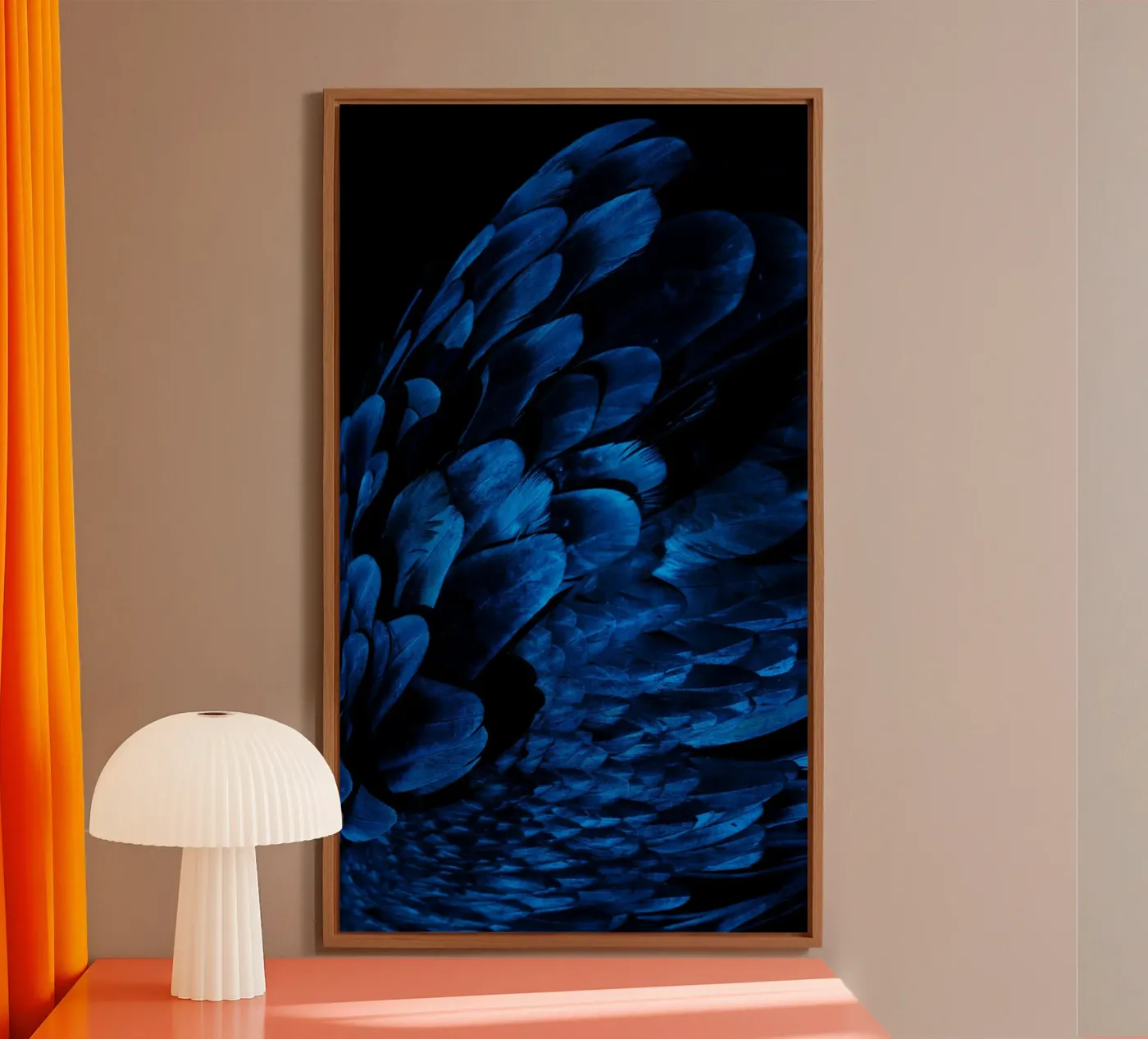 brillance du motif panneau forex de Bleu