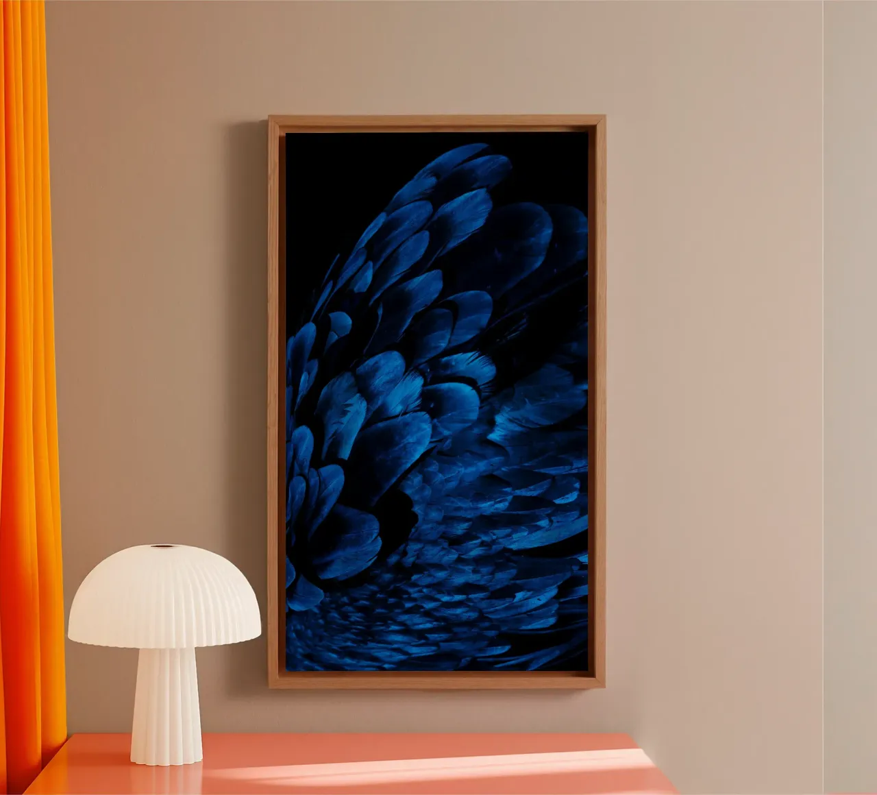 patroon glans canvas van Bleu