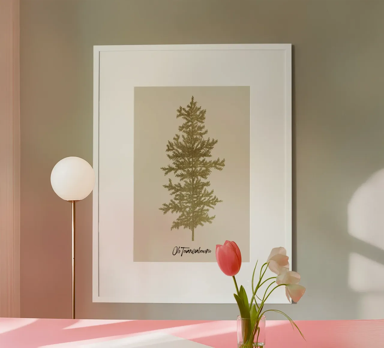 Oh Tannebaum (gold) poster da Kubistika