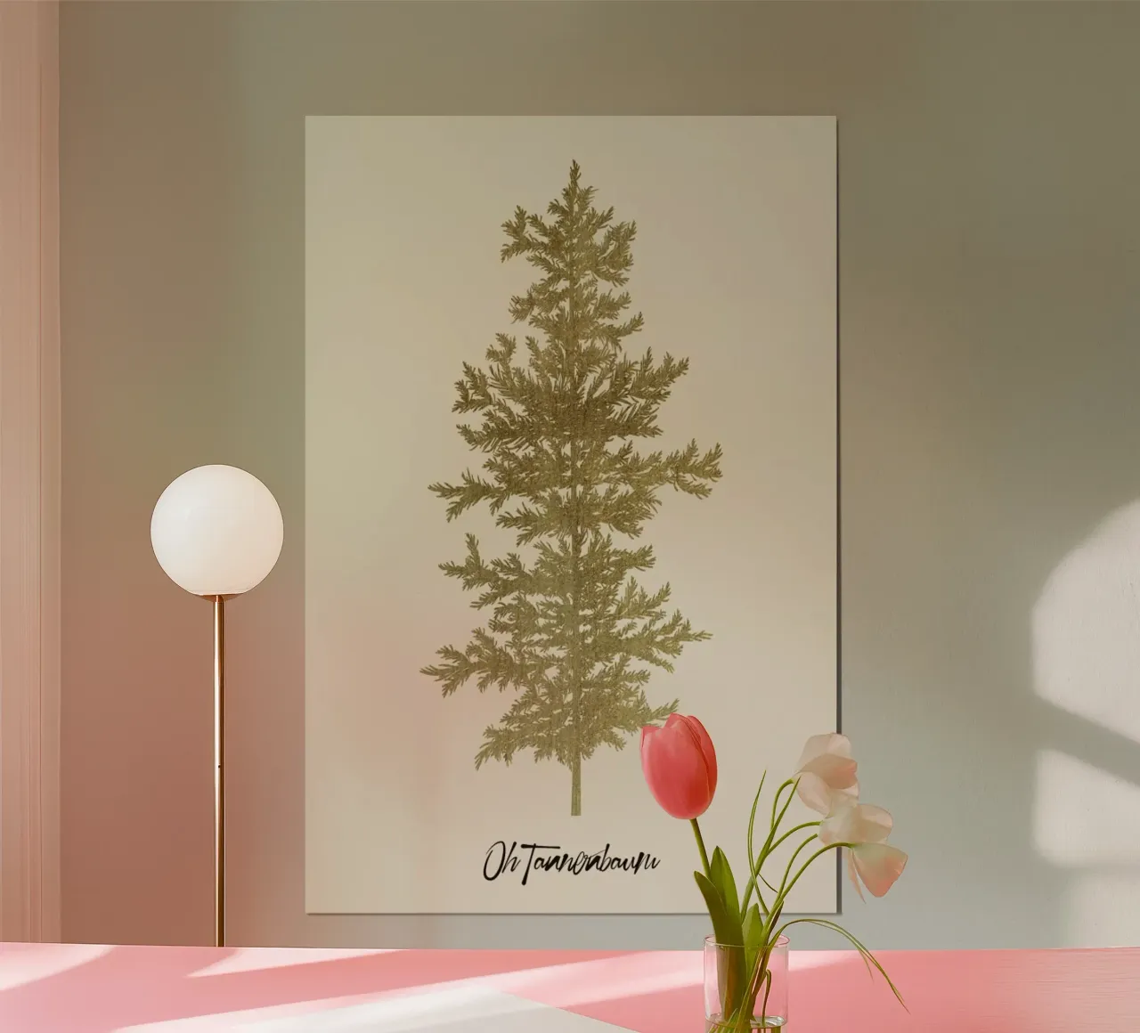 Oh Tannebaum (gold) poster da Kubistika