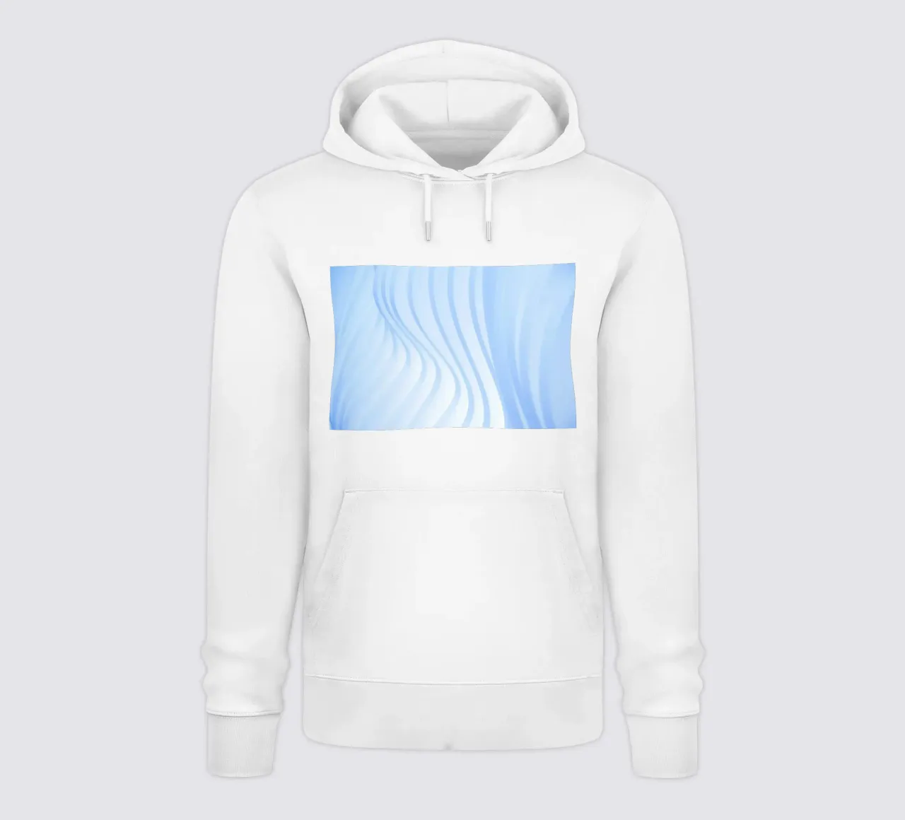 linee curve felpa con cappuccio da Bleu