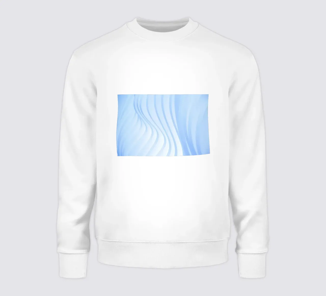 geschwungene Linien Sweatshirt von Bleu