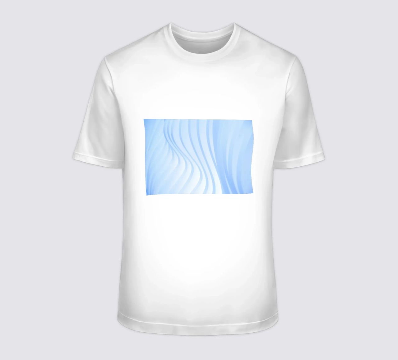 linee curve t-shirt da Bleu