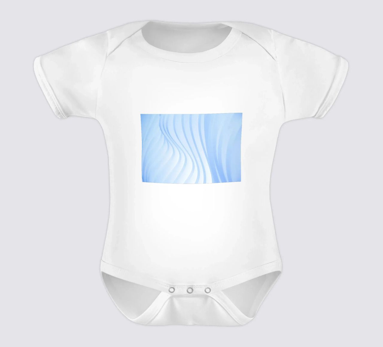linee curve body neonato maniche corte da Bleu