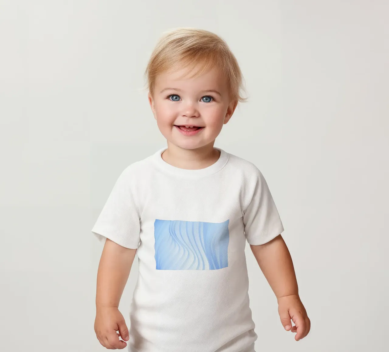 geschwungene Linien Baby T-Shirt von Bleu