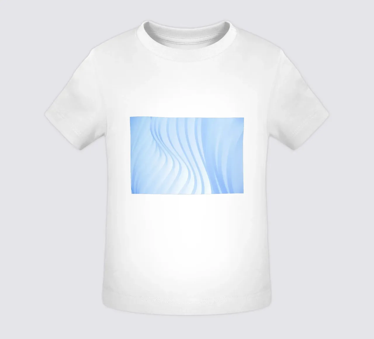 geschwungene Linien Baby T-Shirt von Bleu