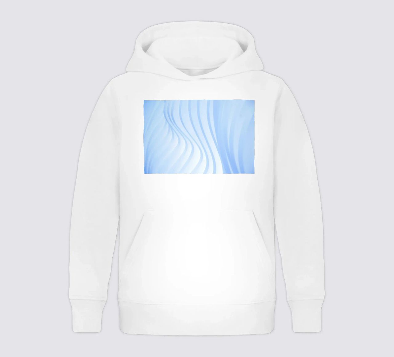 linee curve felpa bambino con cappuccio da Bleu
